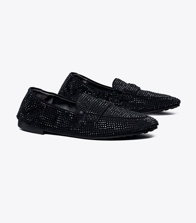 Tory Burch Ballet Loafers Dam Svarta | ZKISW-4520