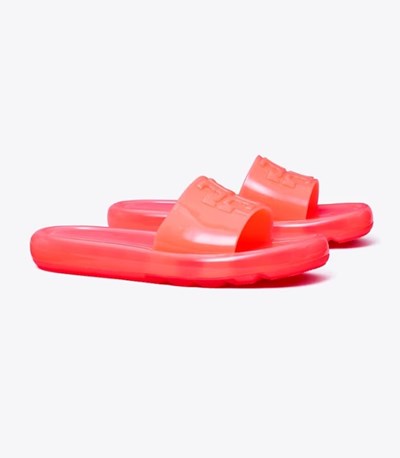 Tory Burch Bubble Jelly Badtofflor Dam Rosa | XIMTB-9735