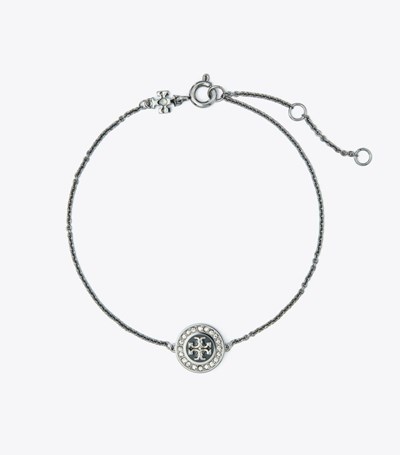 Tory Burch Delicate Kira Enamel Pavé Armband Dam Svarta | HYIWX-8074