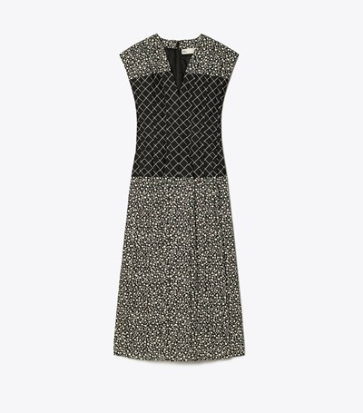 Tory Burch Ditsy Floral Claire Mccardell Klänning Dam Svarta | FLYBW-3659