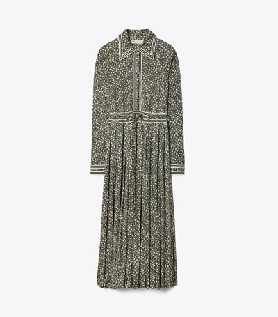 Tory Burch Ditsy Floral Knit Klänning Dam Svarta | VWQHR-0123