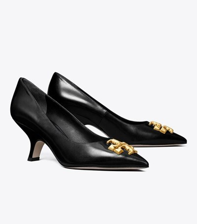 Tory Burch Eleanor Angled Pumps Dam Svarta | MQSKU-0146