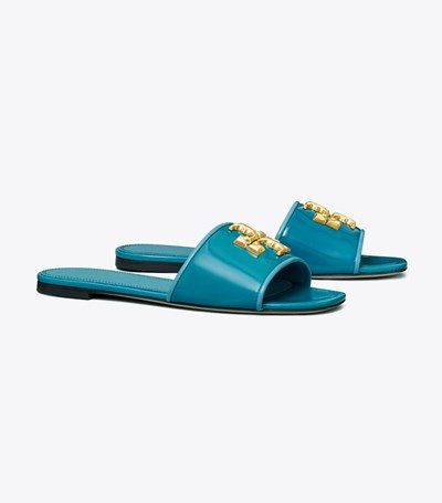 Tory Burch Eleanor Badtofflor Dam Blå | KTXZA-1630