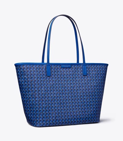 Tory Burch Ever-ready Zip Handväska Dam Blå | XSBTF-6230