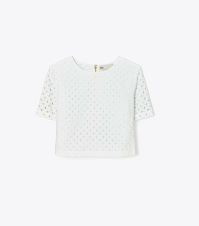 Tory Burch Eyelet Crop Blast Dam Vita | KBCSY-9254