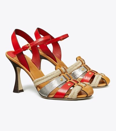 Tory Burch Fisherman Heels Sandaler Dam Olika Färger | SONJV-3620