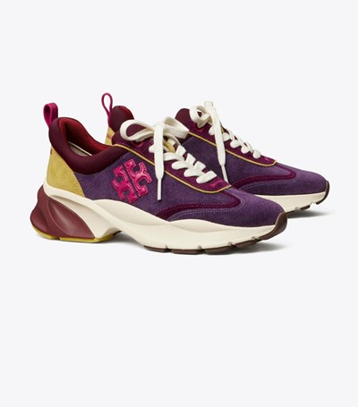 Tory Burch Good Luck Sneakers Dam Lila | WEIKN-1426