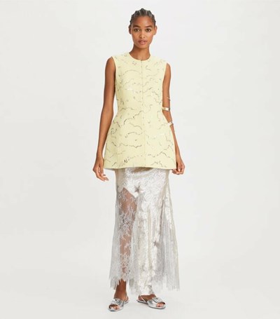 Tory Burch Hook-and-eye Tunic Blast Dam Ljuscitron | ZSHPK-9210