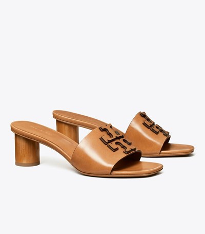 Tory Burch Ines Heel Sandaler Dam Bruna | JERQG-4629
