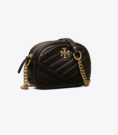 Tory Burch Kira Chevron Small Crossbody Väska Dam Svarta | MRFLV-4916