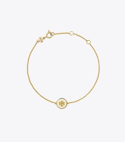 Tory Burch Kira Enamel Chain Armband Dam Guld | QRYZH-3275