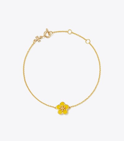 Tory Burch Kira Enamel Flower Armband Dam Guld | DUQKJ-5341