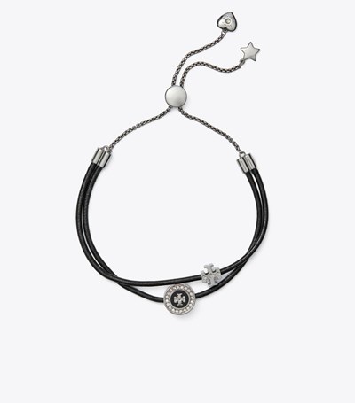 Tory Burch Kira Enamel Pavé Slider Armband Dam Svarta | IHJLM-5491