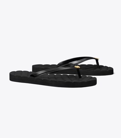 Tory Burch Kira Flip Flop Dam Svarta | KFCAG-5284