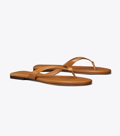 Tory Burch Klassiska Flip Flop Dam Bruna | NVEKC-9463