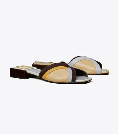 Tory Burch Marquetry Badtofflor Dam Olika Färger | IELUW-3048