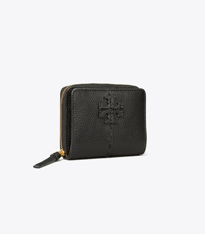 Tory Burch Mcgraw Bi-fold Plånbok Dam Svarta | YRKAC-2015