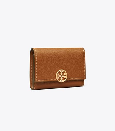 Tory Burch Medium Miller Flap Plånbok Dam Bruna | ZRQOF-1206