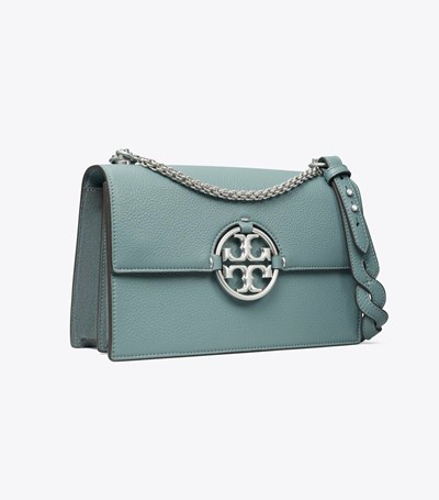 Tory Burch Miller Axelväska Dam Blå | SLGKU-3086