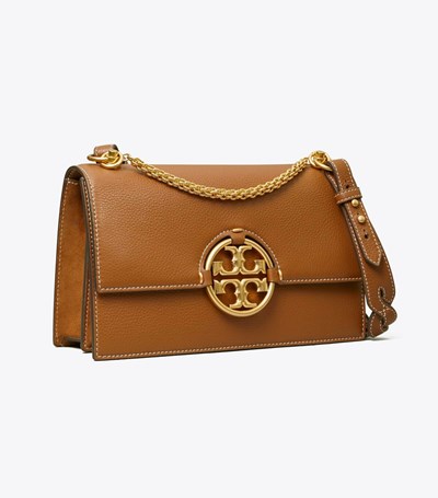 Tory Burch Miller Axelväska Dam Ljusbruna | CPSQZ-5926