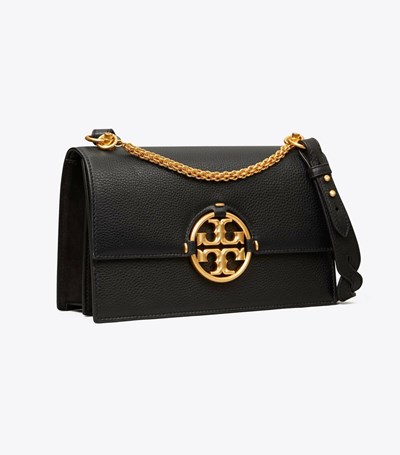 Tory Burch Miller Axelväska Dam Svarta | AUJXD-0437