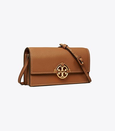 Tory Burch Miller Crossbody Väska Dam Bruna | SZIEU-0391