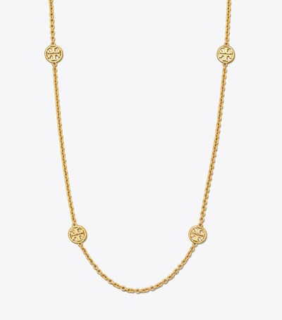 Tory Burch Miller Delicate Halsband Dam Guld | DALBO-0237