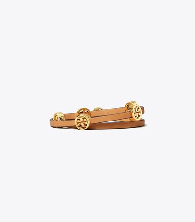 Tory Burch Miller Double-wrap Armband Dam Guld | NRAXJ-0786