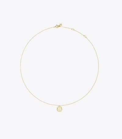 Tory Burch Miller Pendant Halsband Dam Guld | FNXVG-4768
