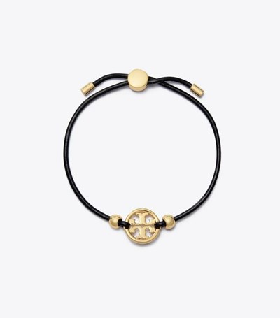 Tory Burch Miller Slider Armband Dam Guld Svarta | OSUNP-6345