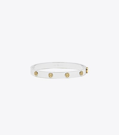 Tory Burch Miller Stud Hinge , 7mm Armband Dam Silver Guld | WPIDU-2897
