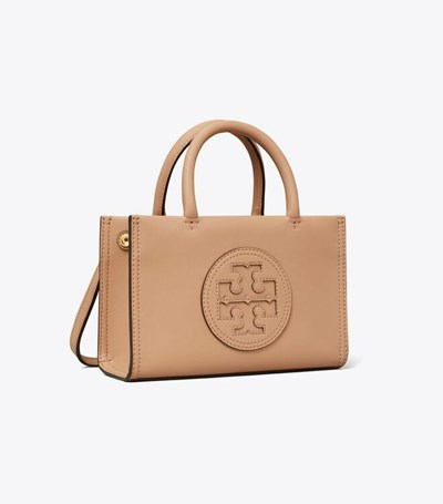Tory Burch Mini Ella Bio Toteväska Dam Ljusbruna | JQCSO-9378