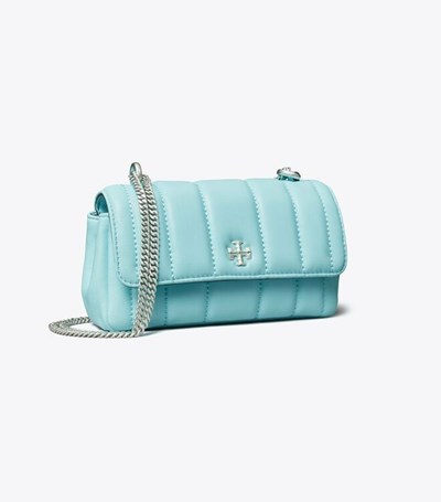 Tory Burch Mini Kira Flap Axelväska Dam Ljusblå | NIJRW-0298