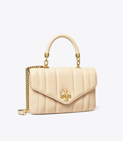 Tory Burch Mini Kira Top- Handväska Dam Grädde | RGFWM-7309
