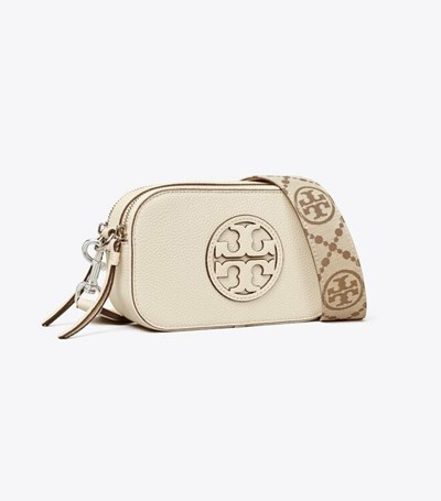 Tory Burch Mini Miller Crossbody Väska Dam Vita | QICWA-1248
