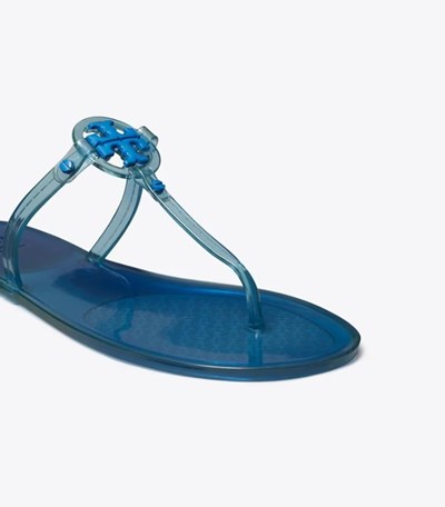 Tory Burch Mini Miller Jelly String Sandal Sandaler Dam Mörkblå | KJFRQ-3084