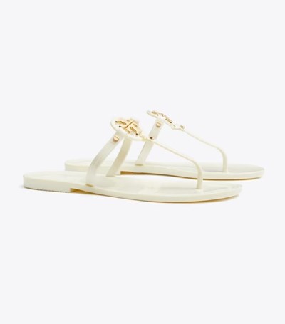 Tory Burch Mini Miller Jelly String Sandal Sandaler Dam Grädde | YOQHT-3894