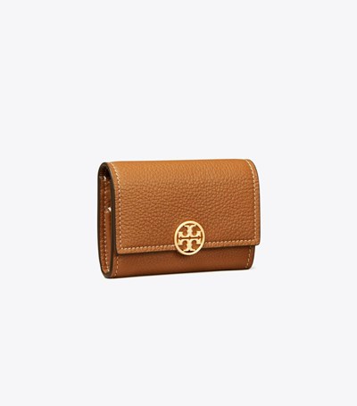 Tory Burch Mini Miller Plånbok Dam Bruna | UGTOC-1207