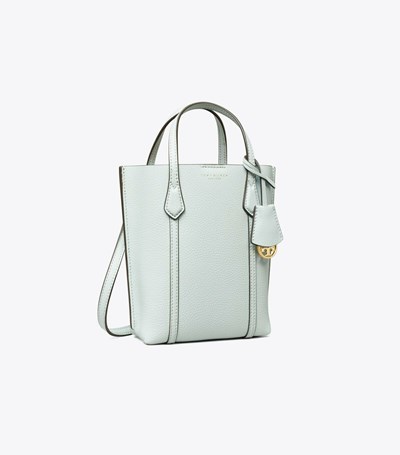Tory Burch Mini Perry Toteväska Dam Ljusblå | EILPX-9765