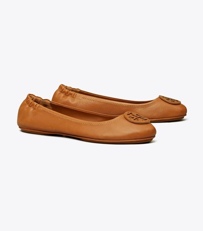 Tory Burch Minnie Travel Ballerina Dam Bruna | SYHXZ-8057