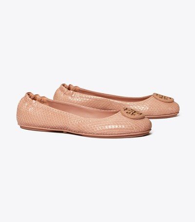Tory Burch Minnie Travel Ballerina Dam Rosa | HGMLR-7462