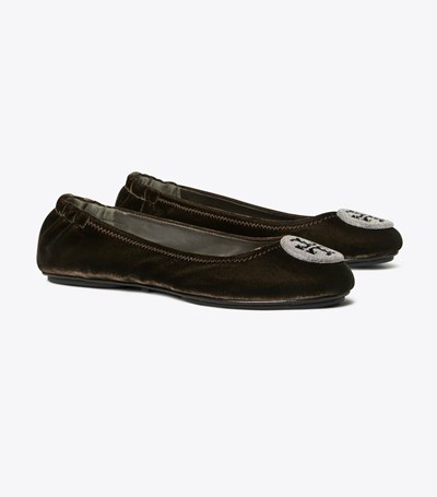Tory Burch Minnie Travel Ballerina Dam Svarta | GUKPC-1485
