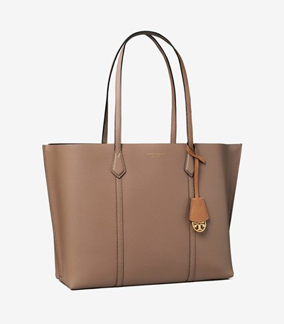 Tory Burch Perry Triple-compartment Toteväska Dam Bruna | OKMNI-7361