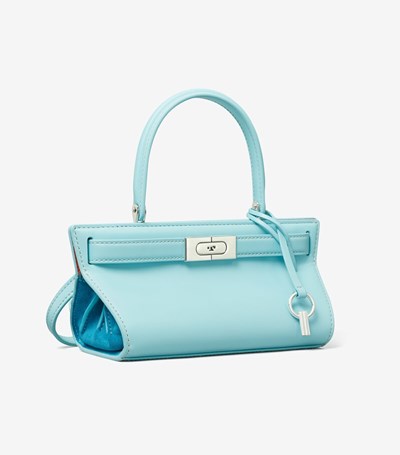 Tory Burch Petite Lee Radziwill Crossbody Väska Dam Ljusblå | XFOLU-9365