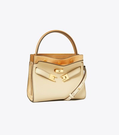 Tory Burch Petite Lee Radziwill Crossbody Väska Dam Ljusgula | ZICEA-6483