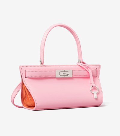Tory Burch Petite Lee Radziwill High-shine Crossbody Väska Dam Rosa | USFGX-0452