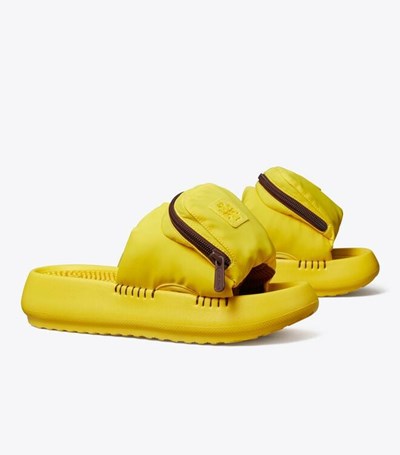 Tory Burch Pocket Sport Badtofflor Dam Lila | GCSVO-7254