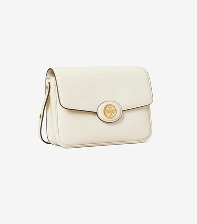Tory Burch Robinson Spazzolato Convertible Axelväska Dam Vita | JTVSZ-0183
