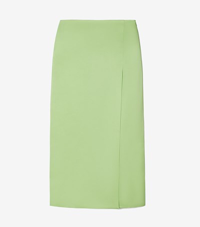 Tory Burch Satin Wrap Kjolar Dam Mintgröna | FHOZA-8047