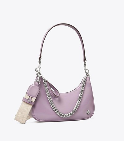 Tory Burch Small 151 Mercer Spazzolato Axelväska Dam Lila | TMQXD-6457